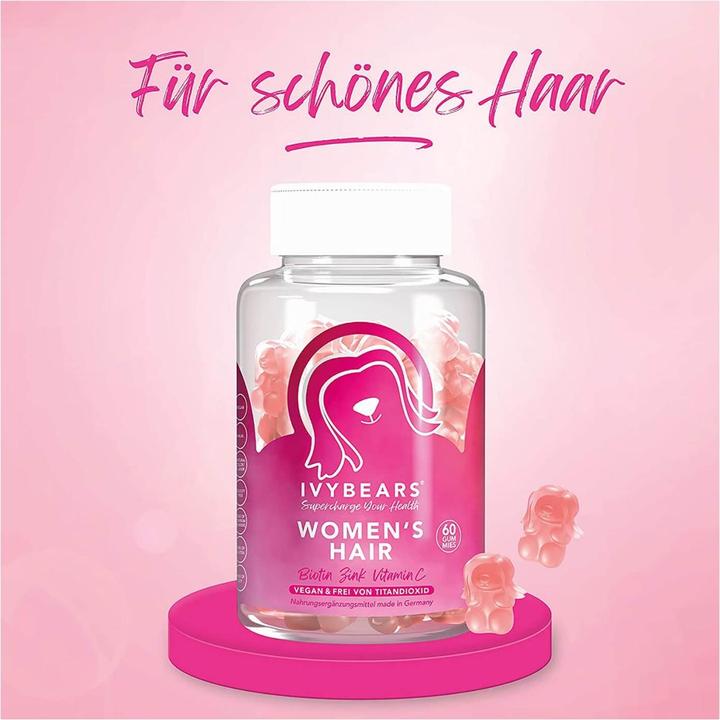 Immagine prodotto IVYBears Vitamine per capelli da donna 6 mesi (360 Pezzo/i, Gomme, 150 g)