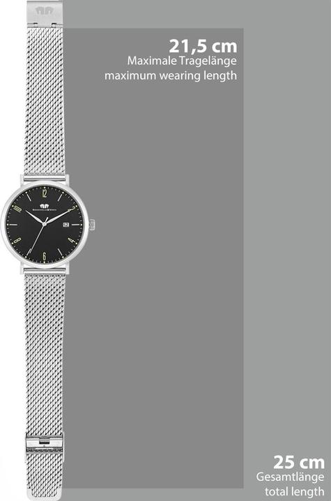 Immagine prodotto Orologio al quarzo Arakon II in acciaio inox argento - 34086 (Orologio da polso analogico, 42 mm)
