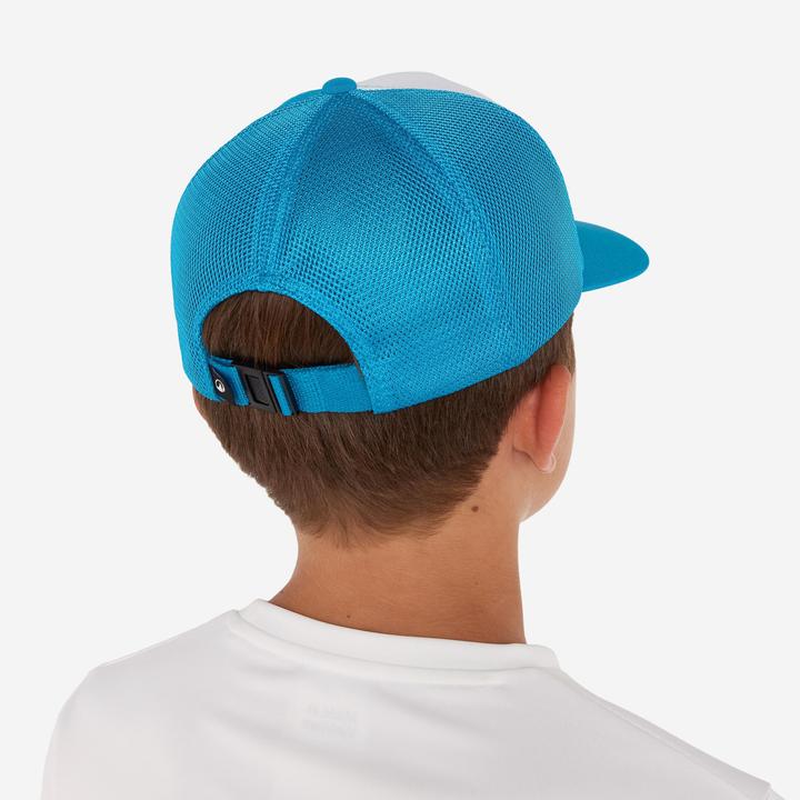 Actual product image Olaian Cap Kinder UV-Schutz Surfen Trucker Catch Thrill blau/weiss (53, 55, 56, 54 C)