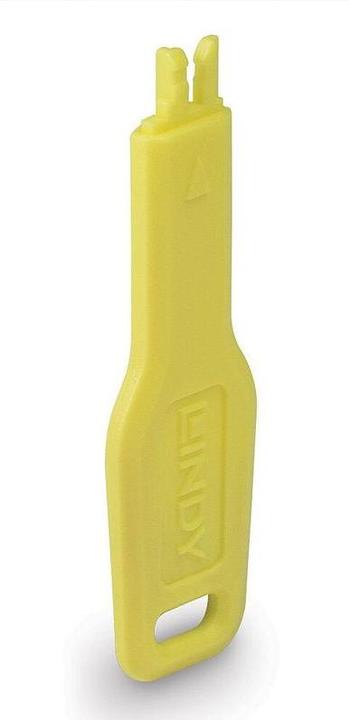 Actual product image Lindy Key for RJ45 port lock yellow (47899)