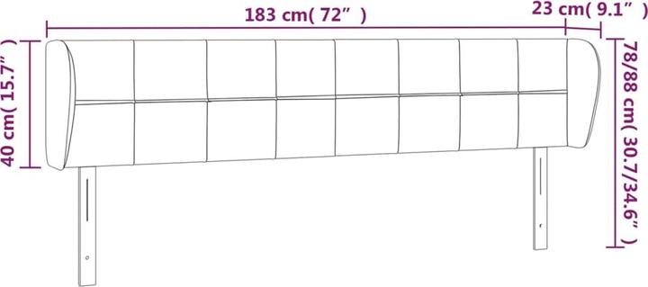 Produktbild VidaXL Kataleya (183 x 23 x 88 cm)