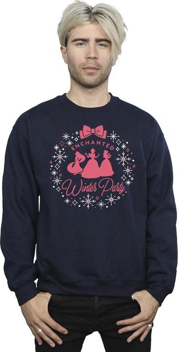 Actual product image Disney Mens Princess Winter Party Sweatshirt (XXL)