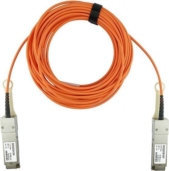 Image du produit BlueOptics Marconi QSFP-AOC-100M compatible AOC QSFP BO252503K100M