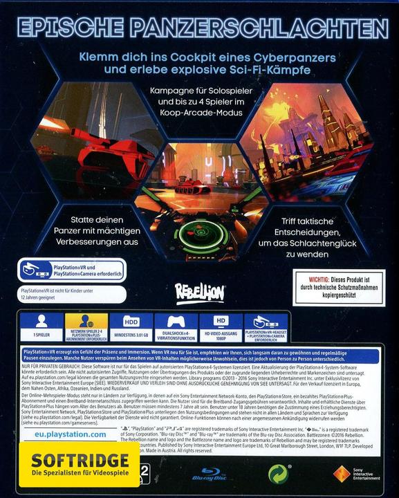 Immagine prodotto Sony Battlezone VR (PS4, Multilingue)