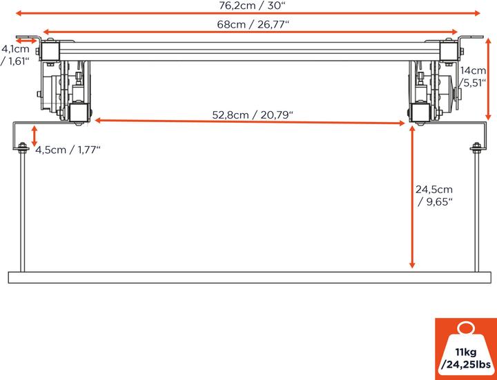 Immagine prodotto Celexon Expert PL400 HC Plus - Sollevatore elettrico per proiettore (Soffitto)