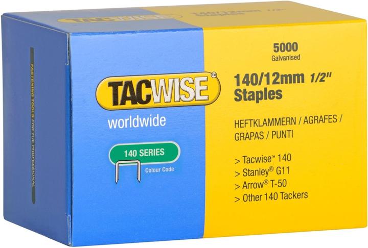 Actual product image Tacwise Staples 140/12 mm, galvanised, 5,000 pcs. (1 x)