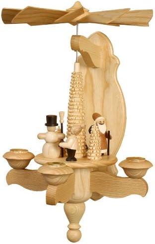 Actual product image Volkskunstwerkstatt Unger Wandpyramide Weihnacht mit Ringelbaum, mit Teelichtaufstecker