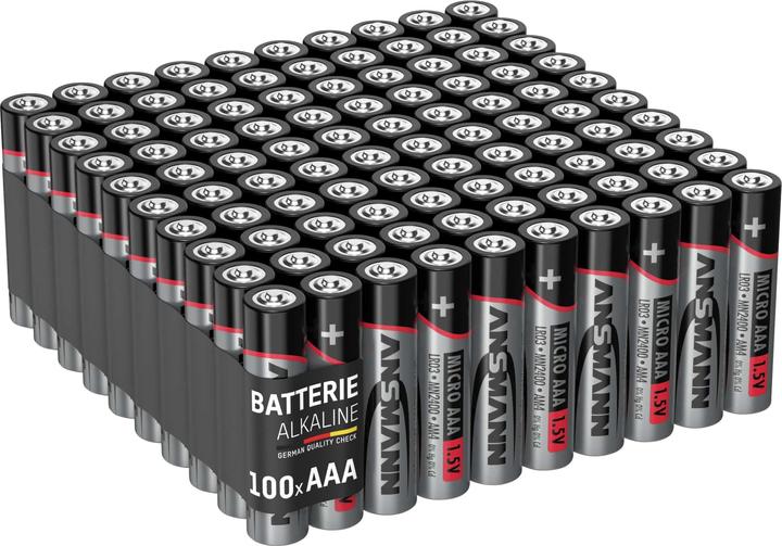 Ansmann Alkaline Batterie (100 pcs., AAA, 540 mAh)