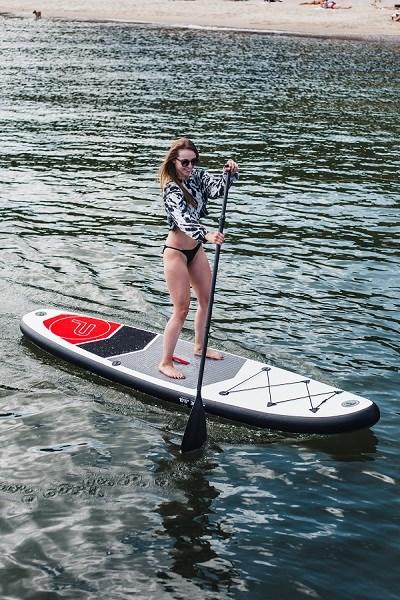 Image du produit Pure Pure2improve Stand-Up Paddle Board 4Fun Basic 320 (blanc/rouge/gris, 320cm × 76cm × 15cm, 10.6kg)