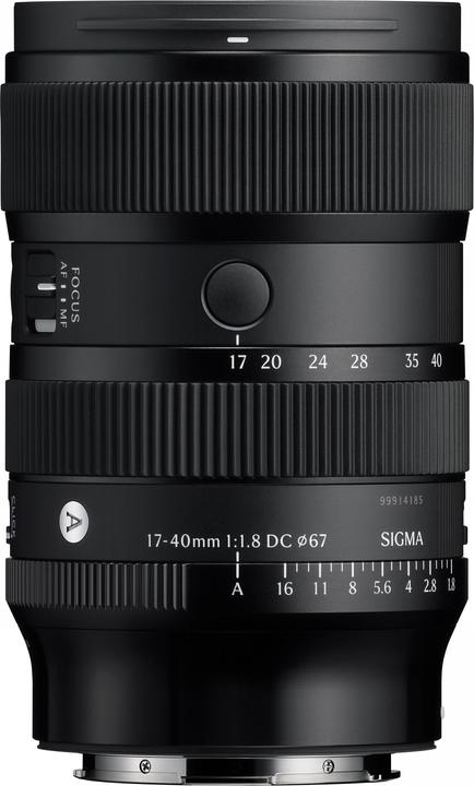 Produktbild Sigma 17-40mm F1,8 DC | Art (Sony-E) (Sigma SA, APS-C / DX)