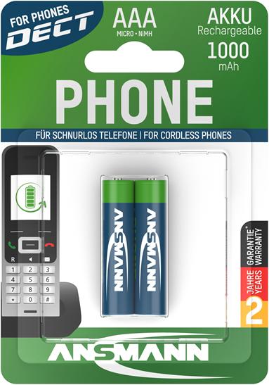 Produktbild Ansmann LR03/AAA/Micro 1000mAh 2er-Blister (2 Stk., AAA)