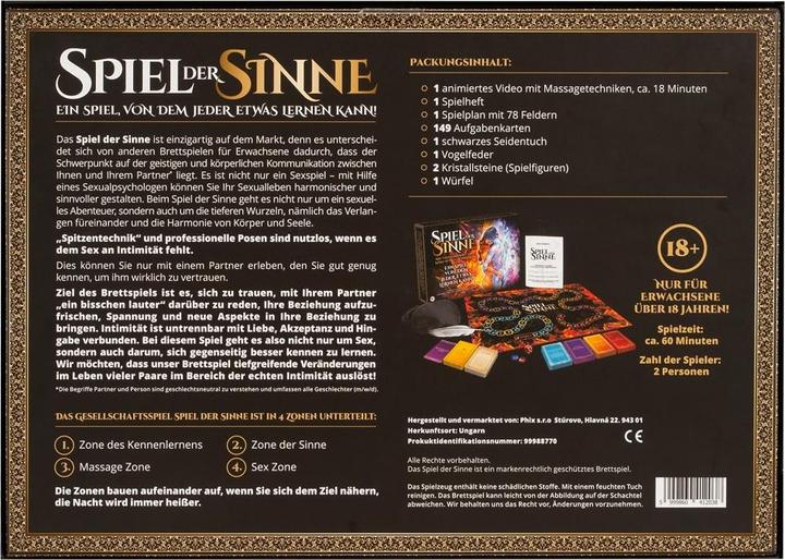 Nutritional values and ingredients NoName Game of the senses