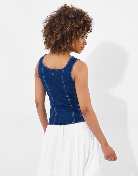 Produktbild Joe Browns Sleeveless Stretch Denim Zip Front Top (18)