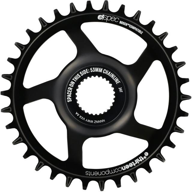e*13 Helix e*spec Direct Mount Stahl Kettenblatt, Bosch SX/CX Gen4, 36 Z., 53/55mm Kettenlinie (36)