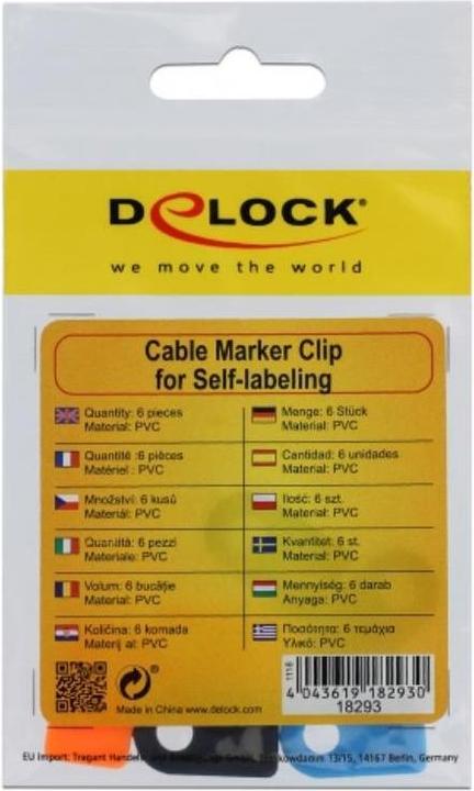 Image du produit Delock Marqueur pour câbles, PVC, inscriptible