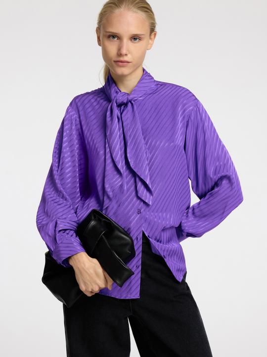 Image du produit Selected Femme Blouse en satin à noeuds (36)