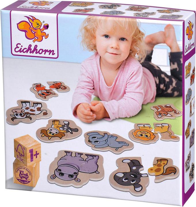 Immagine prodotto Eichhorn Puzzle di animali in legno, 16 pezzi. (16 pezzi)