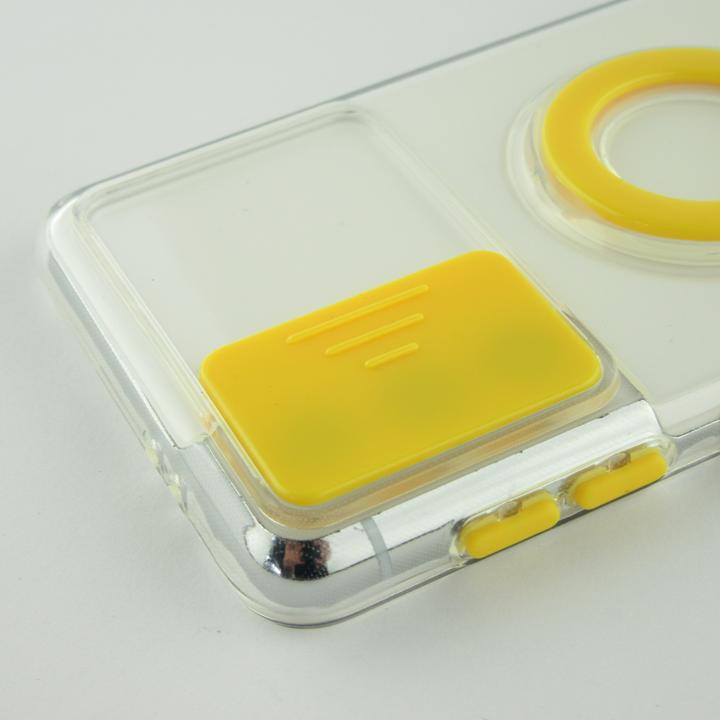 Immagine prodotto PhoneLook Coque Caméra clapet avec anneau jaune (Samsung Galaxy S22+)