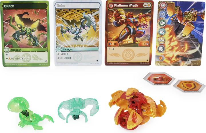 Produktbild Spin Master Bakugan Evolutions, Wrath mit Nano Echo und Clutch Platinum Power Up
