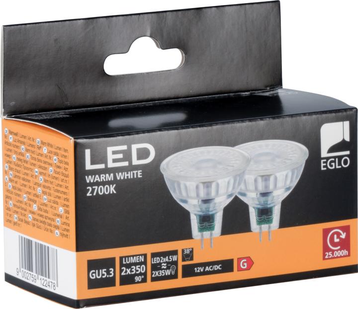Produktbild EGLO Leuchmittel LED GU5.3. (GU5.3, 3 W, 350 lm, 48 x, D)
