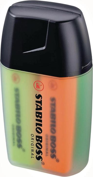 Produktbild STABILO BOSS ORIGINAL Textmarker (Orange, Gelb, Blau, Grün, 5 mm, 4 x)