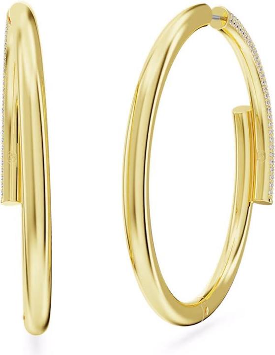 Swarovski Dextera Kreolen Weiss Gold (Swarovski Metall)
