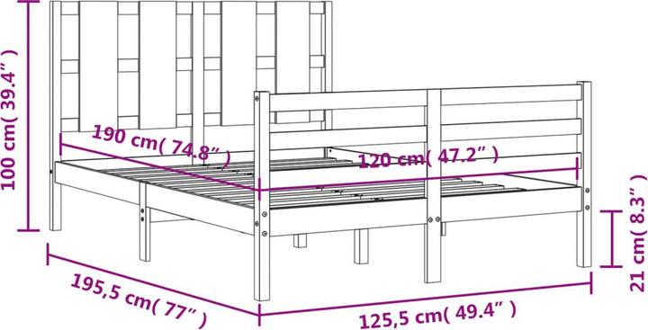 Actual product image VidaXL Marcia (120 x 190 cm)