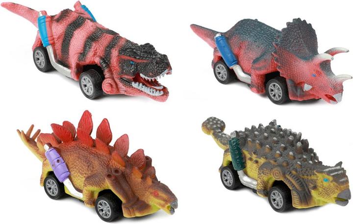 Actual product image Toi-Toys World of Dinosaurs Dino Pullback Car, 4pcs.