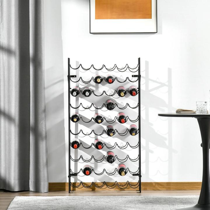 Produktbild Homcom Weinregal mit 10 Fächerebenen (63 x 20.5 x 118 cm)