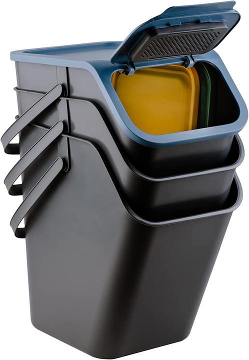 Produktbild Go Practic Mülleimer Stapelbox, 3x25 l + 1x4,5 l (79.50 l)