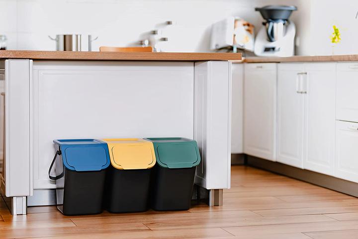 Produktbild Go Practic Mülleimer Stapelbox, 3x25 l + 1x4,5 l (79.50 l)