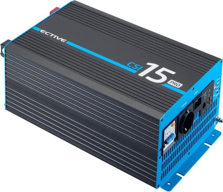 Produktbild Ective CSI 15 PRO 1500W/12V Sinus-Wechselrichter mit Netzvorrangschaltung und Ladegerät