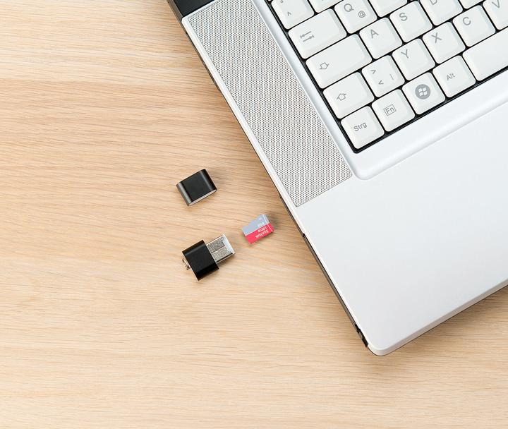 Produktbild Pearl microSD-Kartenleser & USB-OTG-Adapter-Set (USB 2.0)