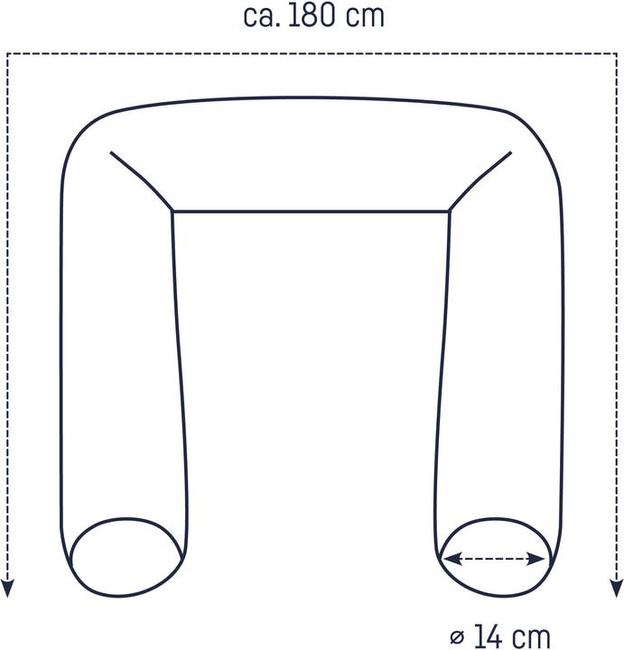 Produktbild Julius Zöllner Bettschlange - 180 CM - Stary