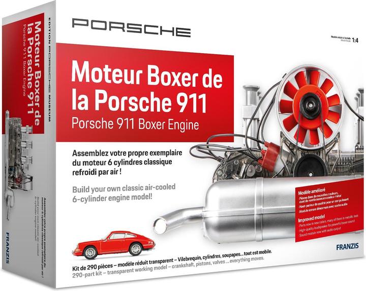 Actual product image Franzis Engine Kit Porsche 911 Fanzösisch