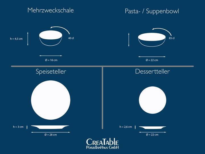 Produktbild CreaTable Uno (8 Stück)