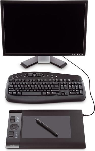 Produktbild Wacom Intuos4 M A5 Wide, Grafiktablett, deutsche Version (5080 lpi)