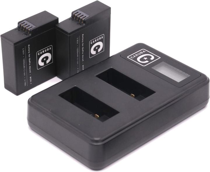 Image du produit Caruba Chargeur mural & kit de batterie Duo pour GoPro Hero 5 / 6 / 7 (GoPro Hero 5)