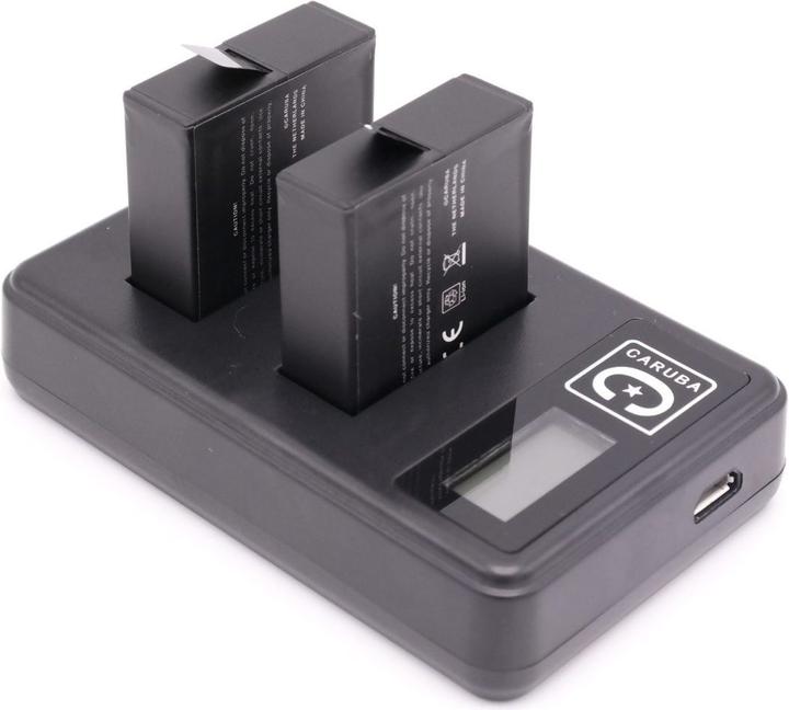 Image du produit Caruba Chargeur mural & kit de batterie Duo pour GoPro Hero 5 / 6 / 7 (GoPro Hero 5)