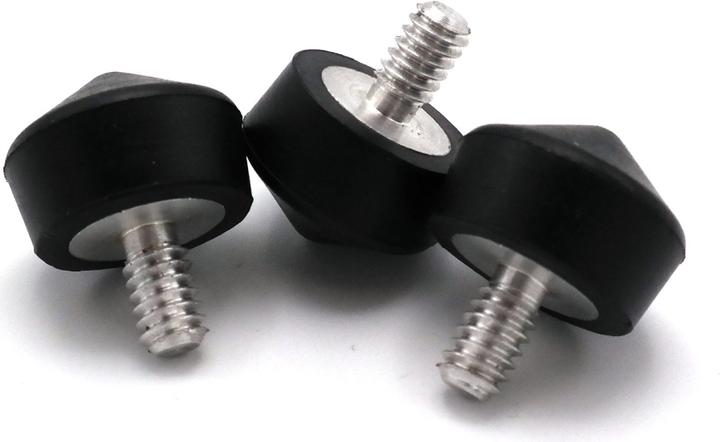 Caruba 1/4" Statief Voetje Rubber / 22mm (3 stuks) (Stand clamp)