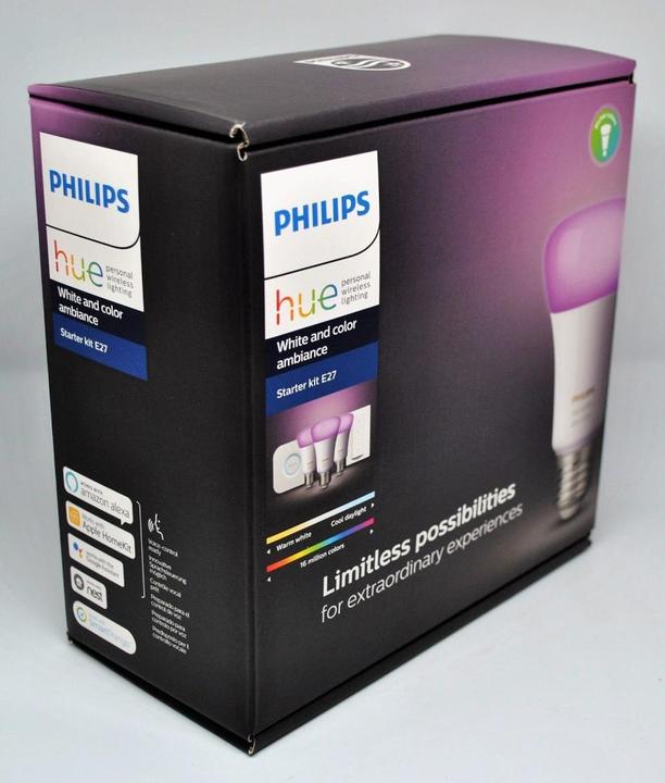 Immagine prodotto Philips Set iniziale di Hue White & Color Ambiance (E27, 10 W, 806 lm, 5 x, G)