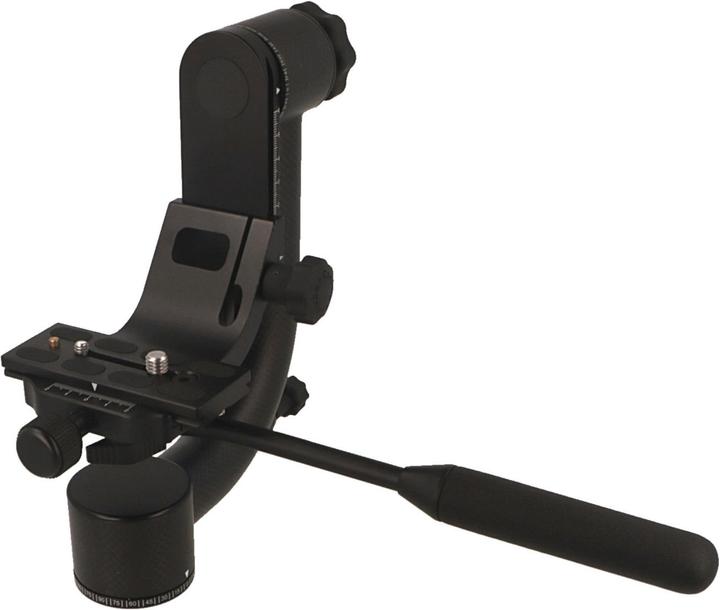 Actual product image Caruba Swinghead Carbon + afneembare hendel (Stand adapter)