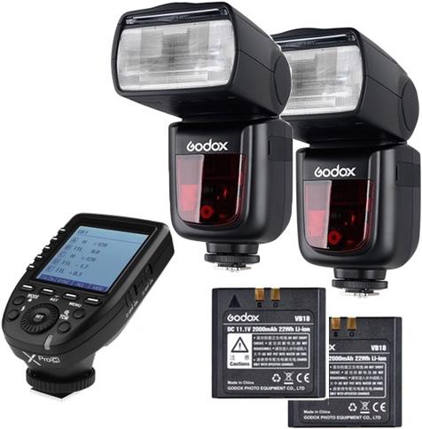 Immagine prodotto Godox Speedlite V860II Olympus/Panasonic Duo X PRO Trigger Kit (Godox)