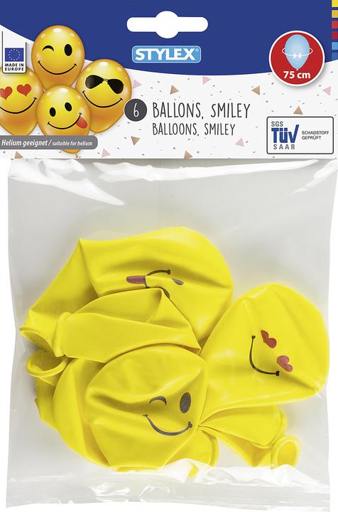 Image du produit Stylex Ballons "Smiley jaune (6 x)