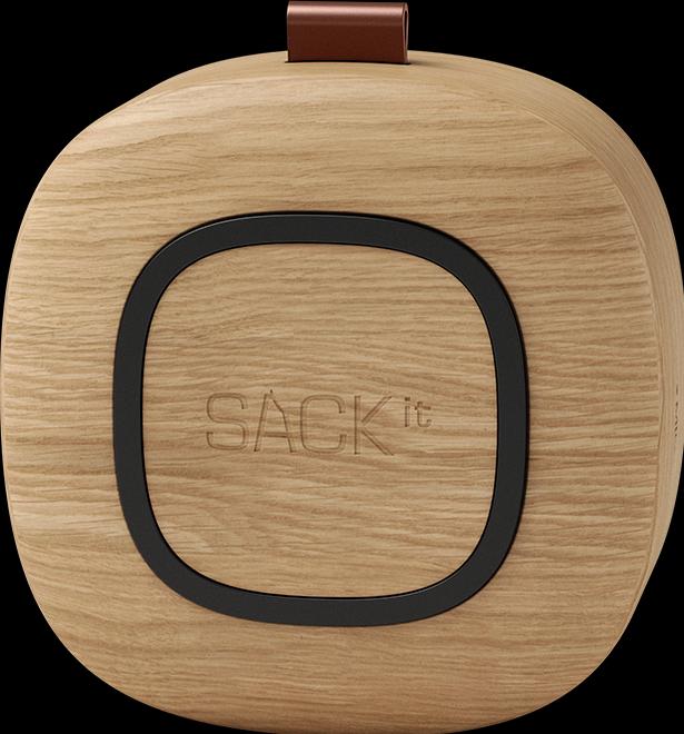 Actual product image SackIT Go Wood - Bluetooth Speaker - Natural Oak (8 h, Rechargeable battery operated)