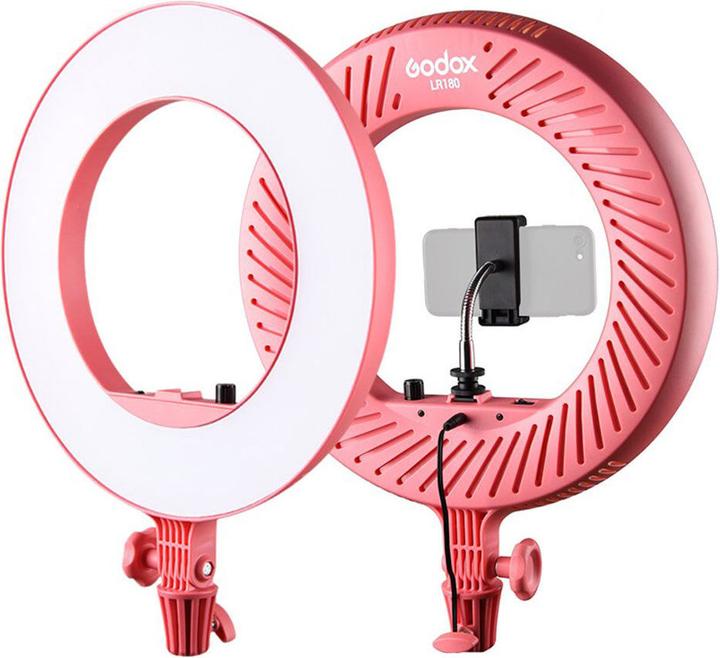 Actual product image Godox LR180 LED Ring Light Pink (Studio light)