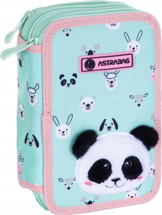 Immagine prodotto Astra Dreifaches Federmäppchen mit Zubehör Teddy Panda AC31