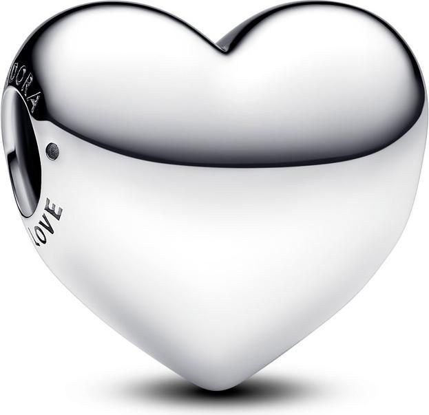 Pandora Moments Gravierbares Herz Charm Maxi (Sterling Silber 925)