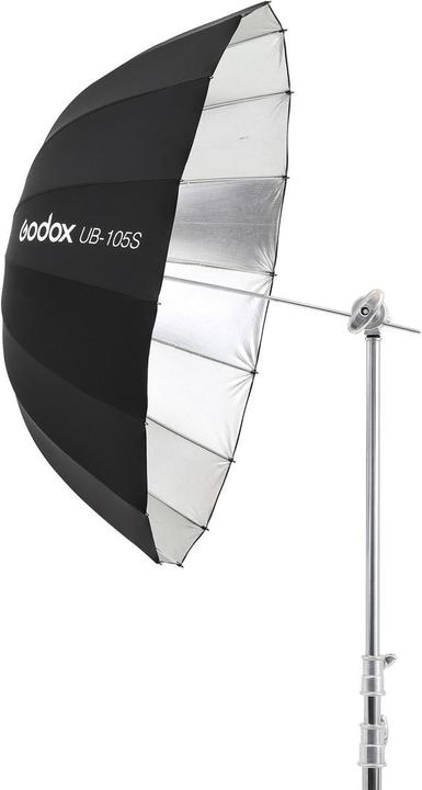 Godox 105cm Parabolische Paraplu Zwart & Zilver (Parabole Softbox)