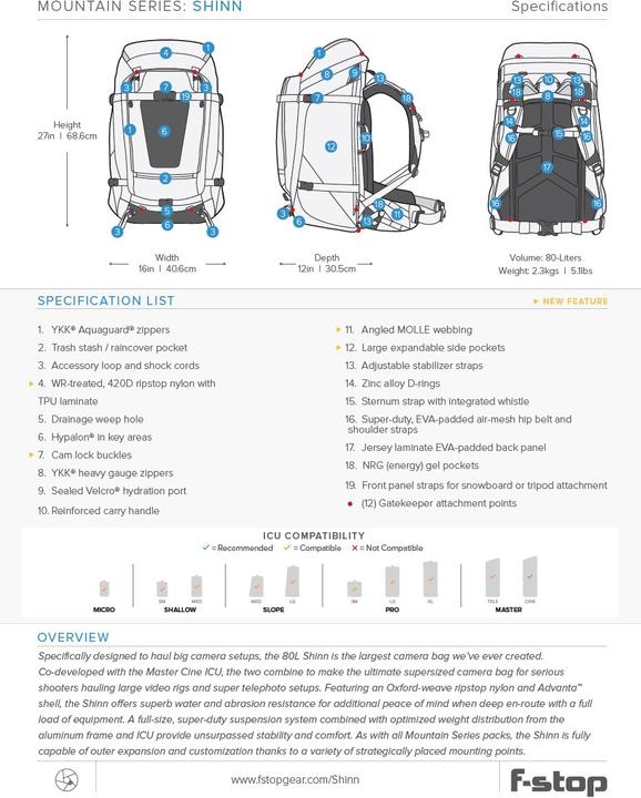 Immagine prodotto F-Stop Shinn Malibu Blu (80 l)